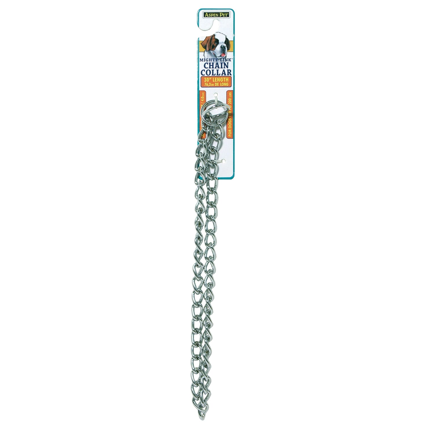 Petmate Doskocil Co. Inc. 30" X 4 MM Extra Heavy Weight Mighty Link® Chain Collar