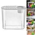 thumbnail image 2 of Desktop Small Aquarium Set Plastic Fish Tank,Transparent Plastic Fish Tank,Fish Tank for Shrimp,Jellyfish,Goldfish,Aquarium Starter Kit for Home, Office, Room, Decorative Desktop(Clear2), 2 of 8