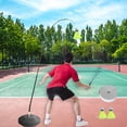 thumbnail image 1 of Single Badminton Trainer Device, Stretch Professional Elastic Simulator, Adjustable Portable ,Tennis Trainer for Tennis Training Badminton, 1 of 8
