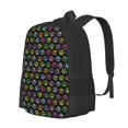 thumbnail image 1 of Fotbe Colorful Paw Mochila para Hombre y Mujer - Tela Oxford 600D Resistente - Mochila Impermeable de Gran Capacidad para Escuela, Viajes y Senderismo, 1 of 6