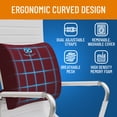 thumbnail image 4 of Everlasting Comfort Lumbar Support Pillow – Memory Foam Back Cushion for Office Chair, Car, Travel Use, 4 of 9