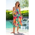 thumbnail image 4 of La Blanca Women's Midi Dress Swimsuit Cover Up Multicolor Resort Medium, 4 of 5