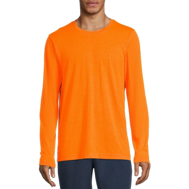 Athletic Works Men's and Big Men's Active Long Sleeve Soft Blend Tee ...