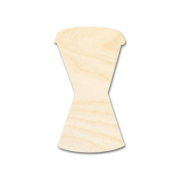 Unfinished Hawaiian Drum Shape | DIY Craft Cutout | up to 46" DIY 12" / 1/2"