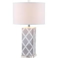 thumbnail image 5 of SAFAVIEH Garden Lattice 27 in. H Geometric Table Lamp, Grey, Set of 2, 5 of 7