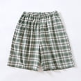 thumbnail image 2 of CHUMUD Men's Cotton Pajama bottoms Lounge Sleep Shorts Soft Comfortable Pjs Breathable Pajamas Shorts Plaid Pj Shorts, 2 of 9