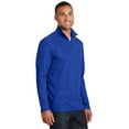thumbnail image 4 of Port Authority K806 Pinpoint Mesh 1/2-Zip Pullover, True Royal, XS, 4 of 6