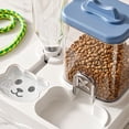 thumbnail image 5 of Automatic Pet Feeder and Water Dispenser Combo for Cats and Small Dogs, Raised Neck Bowl, Large Capacity, Auto Food and Water Refill, Spill Proof, Easy Cleaning, Balanced Feeding Station for Home, 5 of 6