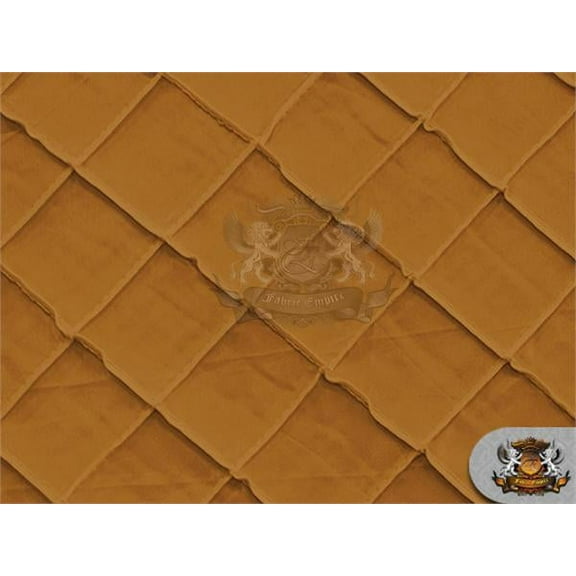 Taffeta Pintuck 2"x2" Diamond Fabric CAMEL / 110" Wide / Sold by the yard