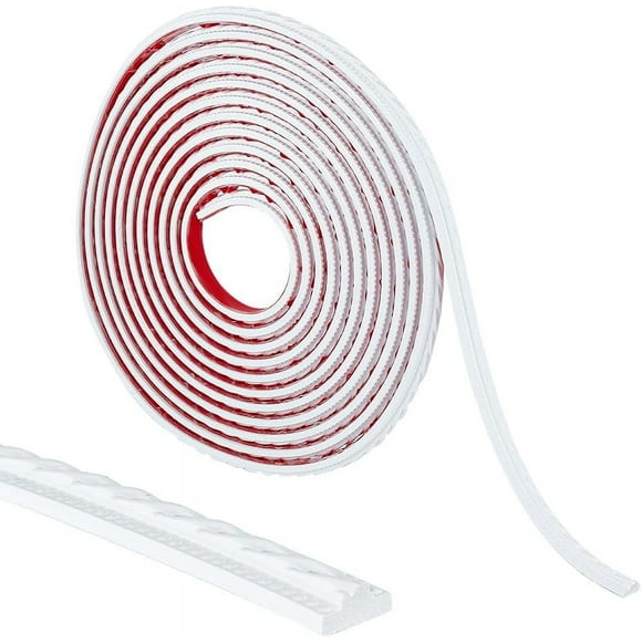 16.4Ft Wall Molding Trim PVC Self-Adhesive Flexible Molding Trim White Molding Wall Trim Ceiling Molding Trim Peel and Stick Trim Molding 12mm Wide for Wall Furniture Door