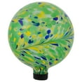 thumbnail image 4 of Northlight Hand Painted Swirled Outdoor Patio Garden Gazing Ball - 10" - Yellow and Green, 4 of 6