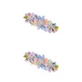 thumbnail image 4 of Guardoinrt Fleur Barrettes Mode Cristal Épingle à Cheveux Accessoire Dames Clips Élégant Coloré 2Set, 4 of 6
