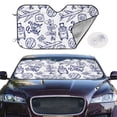 thumbnail image 2 of Balery World Travel2 Windshield Sun Shade, Car Front Window Sunshade Cover ,Automotive Interior Portected Blocks Uv Rays For Car Pickup Truck Suv Accessories- Small, 2 of 7