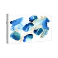 thumbnail image 4 of Wynwood Studio Abstract Modern Canvas Art - Blue Irregular Stains, Wall Art for Living Room, Bedroom, and Bathroom, 24 in x 16, Blue and White Home Decor, 4 of 5