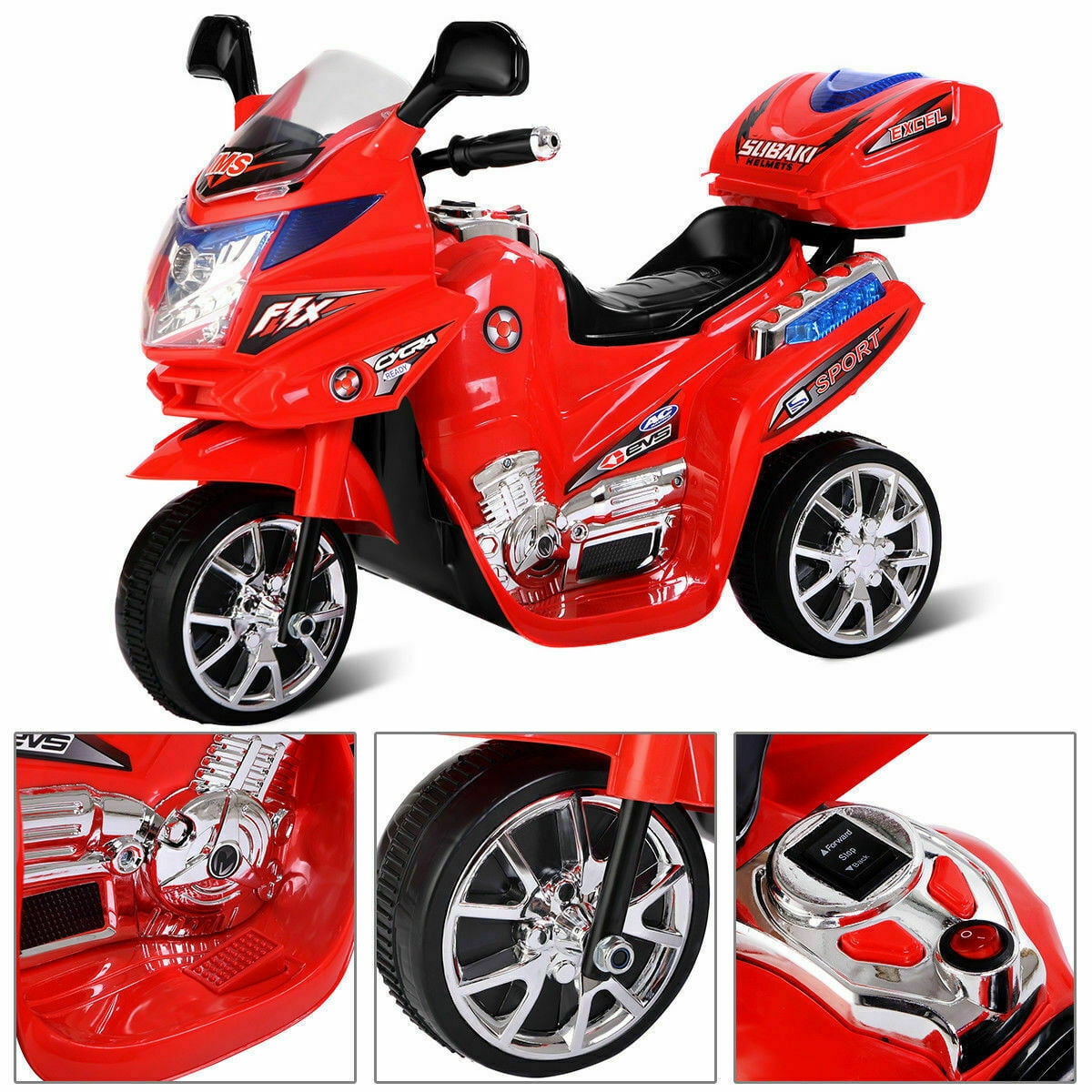 Babyjoy 3 Wheel Kids Ride On Motorcycle 6V Battery Powered Electric Toy Pink