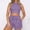 Purple, variant on Tbopshirt Women's 2 Piece Outfits Women's Fashion Shorts Two-piece Solid Color Sleeveless Casual Suit Wide Leg Pants