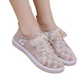 thumbnail image 2 of YOUYEDIAN Sneakers for Women Versatile Mesh Knit Comfortable Flat Sneakers Casual Breathable Slip On Fashion Print Walking Shoes, 2 of 5