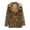 Yellow, variant on Puntoco Women Coat Clearance,Women Winter Warm Coats Coat Leopard Warm Furry Jacket Long Sleeve Outerwear Yellow 4(S)