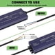 thumbnail image 4 of 2X Controlador LED de 12 V IP67 A Prueba de Agua 12 V 100 W Transformador de Fuente de Alimentación 100-264 V CA A 12 Voltios CC Salida de Bajo Voltaje, para Luz, 4 of 5
