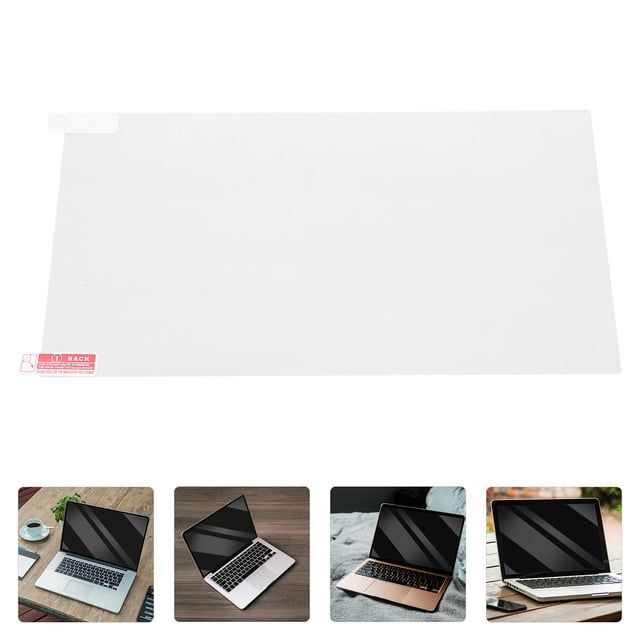 HOOWIFFY Laptop Anti Glare Screen 1Set Transparent Rectangle Pet Material Anti Scratch Ultra Thin Design For Daily Use