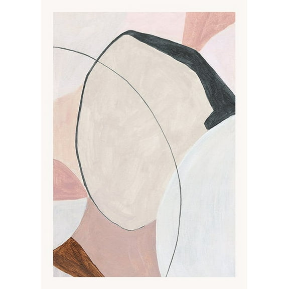 Dusty Pink Abstract No1 Print Wall Art, Modern Wall Decor For Living Room Bedroom, 8x12 UNFRAMED