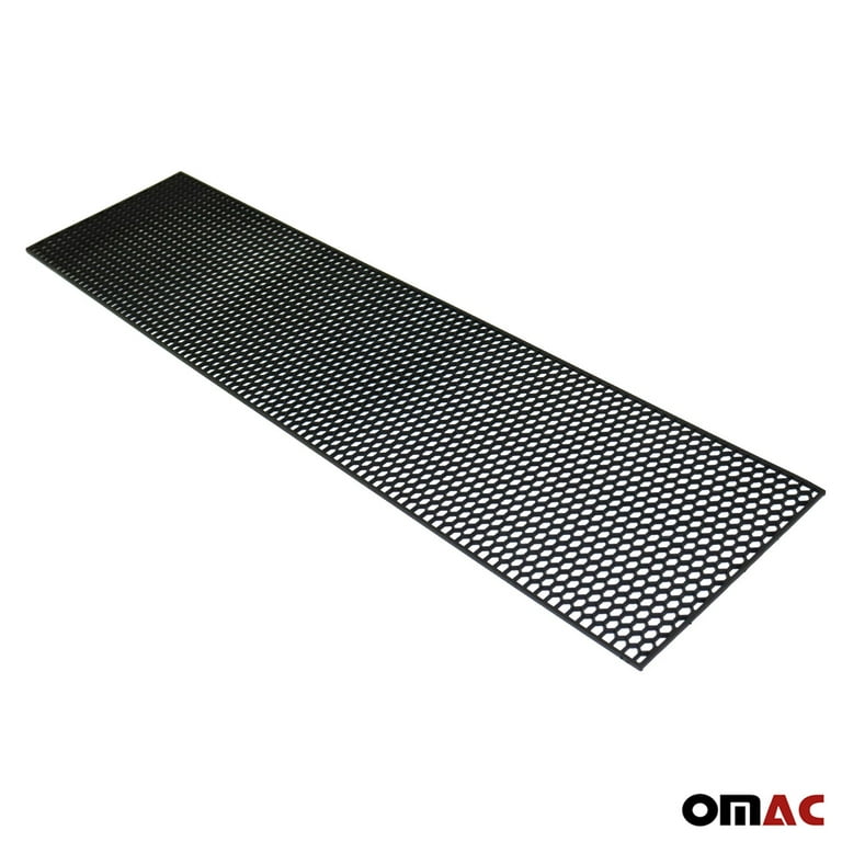 39.37''x 9.44'' Trimmable Black ABS Plastic Honeycomb Mesh Grill