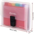 thumbnail image 3 of ViLaViDeca Accordion File Organizer A6 Expandable Portable Folder 7x4.5 Inch 13 Pockets With Tabs And Check Case For Receipt Cards Coupons Home And, Pink, 3 of 8