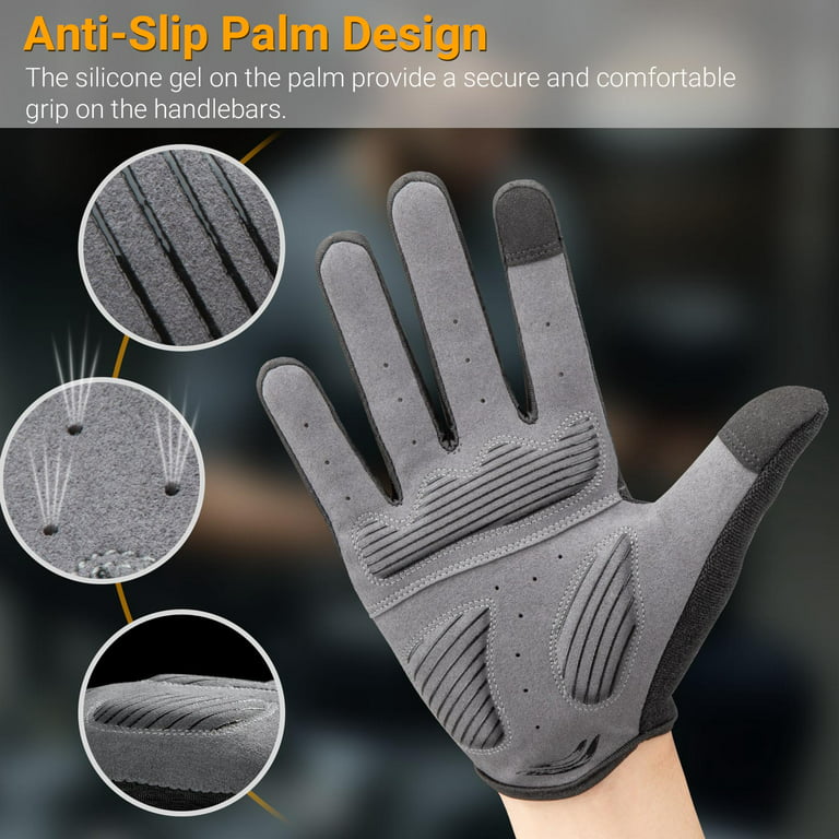 Breathable Anti-skid GEL Touch Screen Gloves Summer Thin Riding