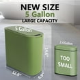 thumbnail image 5 of 5 Gallon Motion Senor Bathroom Trash Can with Lid, Automatic Garbage Can Touchless, Smart Plastic Waste Basket for Narrow Spaces, Bathroom, Office, Bedroom, Living Room (Black), 5 of 13
