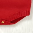 thumbnail image 4 of Newborn Baby Bodysuits Winter Reindeer Knitted Infant Kids Boys Girls Christmas Onesie Outfits 0-18m Toddler Outerwear Jumpsuits, 4 of 5