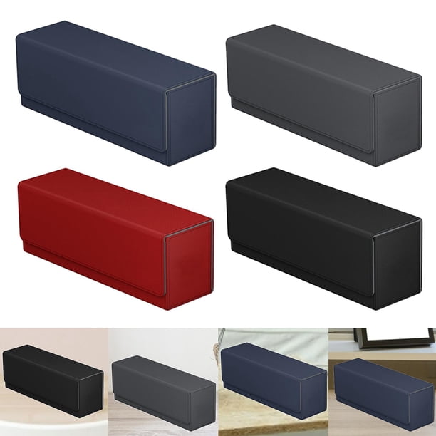 Estuche de baraja de cartas,Estuche para cartas de cuero pu Juegos de cartas coleccionables,Caja de almacenamiento de cartas coleccionables Cajas para mazos,Deck Deck Box Deck Hugo Estuche de baraja de cartas
