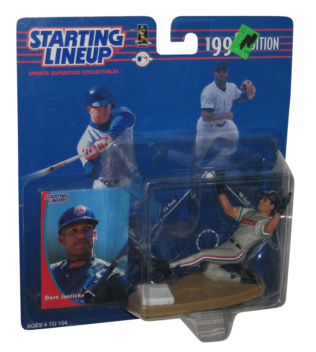 MLB Baseball Dave Justice Indians (1998) Starting Lineup Action Figure ...