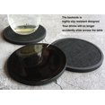 thumbnail image 4 of Mecowon Posavasos Absorbentes Para Bebidas Con Soporte, 8 Posavasos De Silicona Con Inserto De Fieltro Suave, Color Negro, 4 of 5