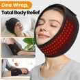 thumbnail image 3 of Cordless Face Heated Wrap, Led Light Heating Pad for Forehead Arm Wrist, Jaw Heating Pad with 3 Heating & Timing Modes, 5000mAh Battery for TMJ Relief, Relax, 3 of 8