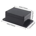 thumbnail image 2 of Caja de conexiones Zulkit de ABS IP65 impermeable 115x90x55 mm, 2 of 8
