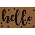 thumbnail image 1 of Dynamic Rugs AS242970190 24 x 36 in. Aspen Hello Door Mat - Ivory & Black, 1 of 1