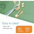 Silicone Placemat with Pincer Grasp Grooves for Toddlers and Kids 4