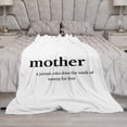 thumbnail image 5 of Flannel Bed Blanket Definition of Mother Velvet Flannel Blanket for Winter Bedding Couch And Gift Gift for Mom Throw Blanket for Bedding Novelty Gift 60"x80", 5 of 8