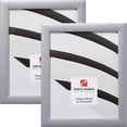 thumbnail image 1 of Craig Frames 23247018 4 x 6 Inch Picture Frame, Brushed Silver, Set of 2, 1 of 4