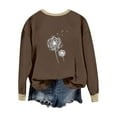 thumbnail image 3 of Posijego Women's Trendy Sweatshirts Graphic Long Sleeve Lightweight Casual Pullover Cute Sweatshirt for Women, 3 of 6