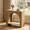 Light Brown, variant on Fnova Farmhouse End Table with Storage, Modern Arched Wooden 2-Tier Side Table Nightstand Bedside Table Accent Table with Open Shelf, Easy Assembly, for Living Room, Bedroom, Entryway, Small Space
