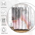 thumbnail image 5 of Baocicoo Gold Pink Grey Marble Shower Curtain for Bathroom Modern Luxury Bohemia Shower Curtain for Girls Dormitory Hostel Bathtub Decor Waterproof Fabric Shower Curtain with Hooks 72x72 Inches, 5 of 6