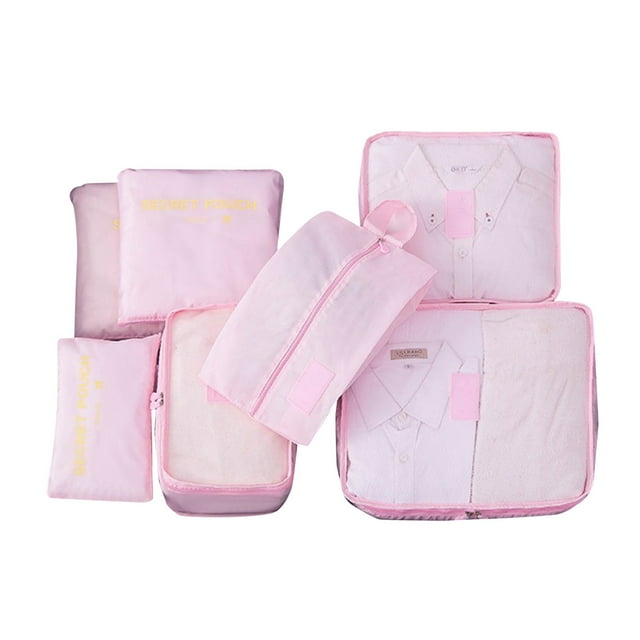 asddcavvf Travel Clothing Sorting And Storage Bag Portable Large Capacity Luggage Classification 7 Piece Storage Bag Bulk Travel Bags 3oz Travel Size Bottles Bag Electronic Devices