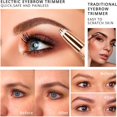thumbnail image 3 of CHOK Eyebrow Trimmer & Facial Hair Removal for Women  2 in 1 Eyebrow Razor and Painless Hair Shaver Rechargeable for Eyebrow  Lips  Body  Chin  Arms with Built-in LED Light, 3 of 8