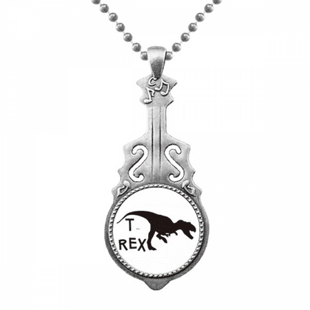 Name Dinosaur Carnivorous Hunting Pendant Jewelry Music Guitar Torque Hangtag