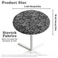 thumbnail image 6 of SEANATIVE 24 x 24 Inch Cocktail Table Topper Covers Small Round Table Cloth with Elastic Fit Washable Table Cloth Decorative Table Topper for Bar Pub Party, Mocha Pot Coffee Time Print, 6 of 7