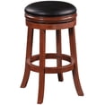 thumbnail image 2 of Boraam Wood Backless Swivel Bar Stool in Cherry Finish, 2 of 5