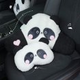 thumbnail image 5 of Reposacabezas de coche Panda, almohadas de protección para el cuello, lindos y cómodos cojines de coche de felpa, almohadas para el cuello, accesorios de automóvil generales para todas las estaciones, 5 of 5