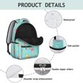 thumbnail image 4 of Pioneer Flower Floral Print Pattern Backpack for School, Cute School Bag with Adjustable Shoulder Straps and Padded Back, 15.3"x11"x7.1", 4 of 5