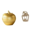 thumbnail image 1 of Escultura moderna de resina con forma de fruta y pareja para mesa, estantería, comedor, dormitorio, oficina, estatua de arte abstracto creativo., 1 of 8